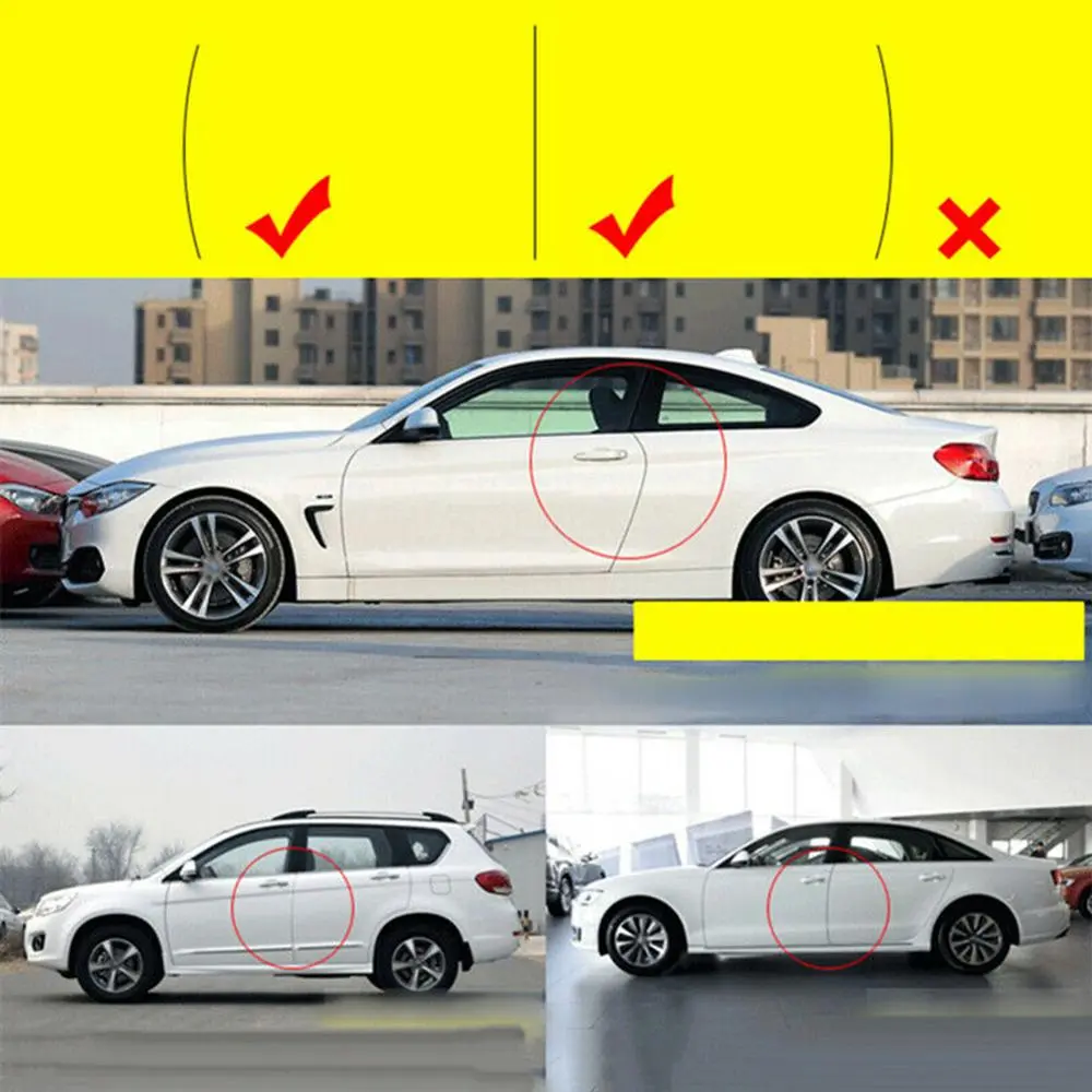 4pcs Car Sticker Door Edge Guards Trim Molding Protection Strip Scratch Protector Car Crash Barriers Door Guard Collision