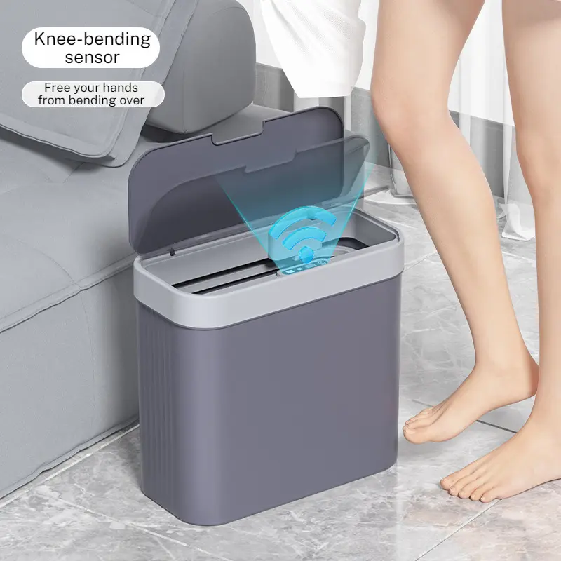 Intelligent sensor crevice wallmounted wastebasket control button intelligent household