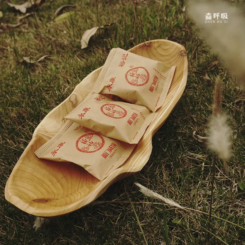 Natural Log Wooden Fruit Plate & Tray - Solid Wood Fruit Dish for Living Room Coffee Table, Kitchen