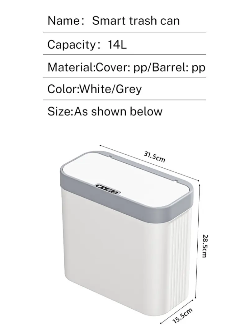 Intelligent sensor crevice wallmounted wastebasket control button intelligent household