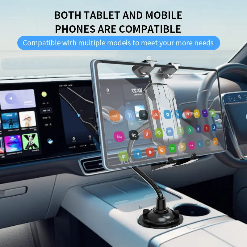 Universal folding car water cup holder mobile phone tablet holder car water cup mobile phone holder folding water cup portable