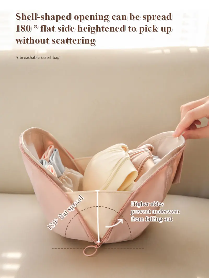 Shell 3In1 Underwear Storage Bag Storage Bag Underwear Storage Portable Breathable Large Capacity