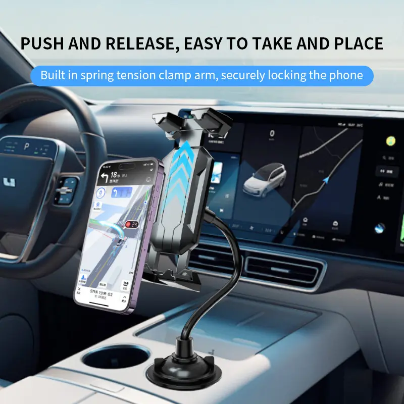 Universal folding car water cup holder mobile phone tablet holder car water cup mobile phone holder folding water cup portable