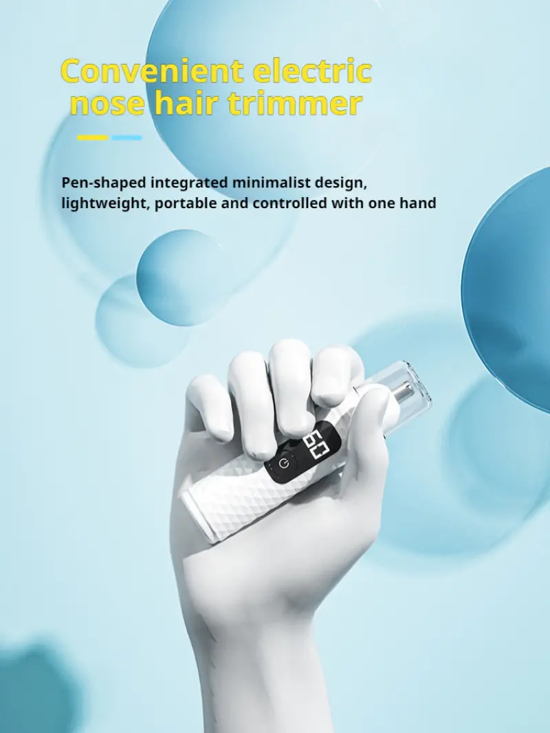 Men's Rechargeable Nose Hair Removal Nostril Cleaning Trimmer Nose Hair Cleaning Special Tool