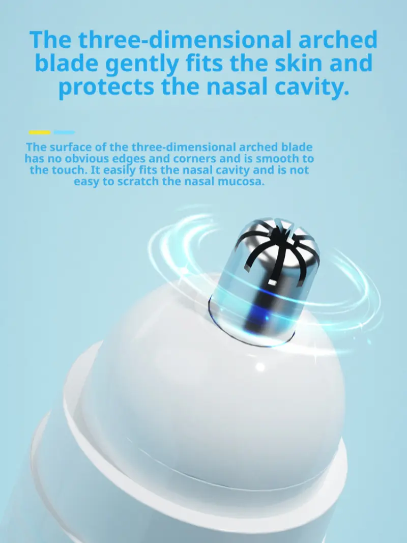 Men's Rechargeable Nose Hair Removal Nostril Cleaning Trimmer Nose Hair Cleaning Special Tool