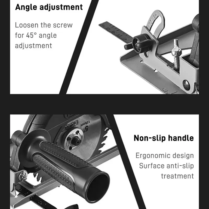Grinder bracket Angle Grinder Converter To Cutting Machine Electric Circular Saw Bracket Base Adjustable 0-45°  Base Bracket