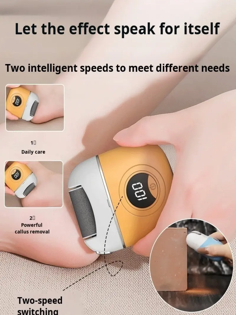 Sophisticated aesthetics Peeling machine Smooth callus removal Macaron color scheme pedicure
