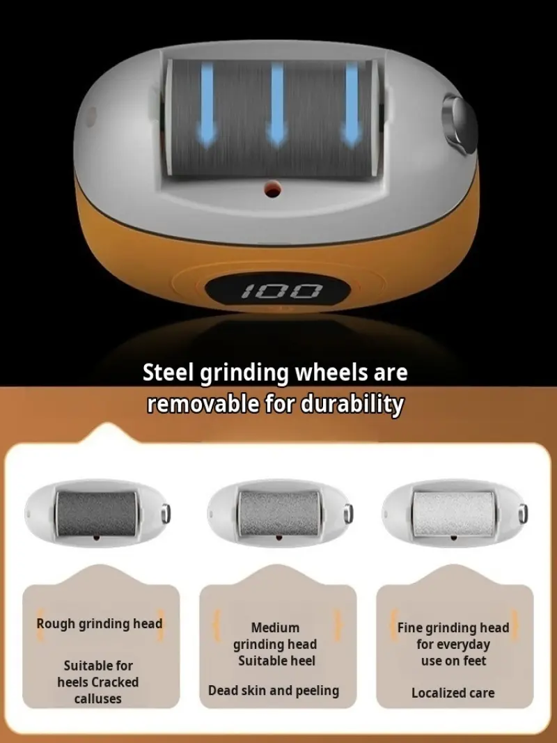 Sophisticated aesthetics Peeling machine Smooth callus removal Macaron color scheme pedicure