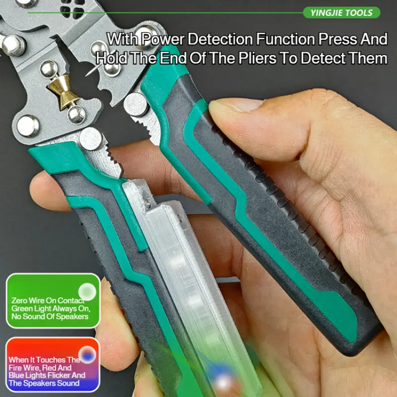 【10 in 1】Multi-function Wire Stripper with Electrical Measurement Electrician Pliers Multi-function Wire Stripper/Steel Wire