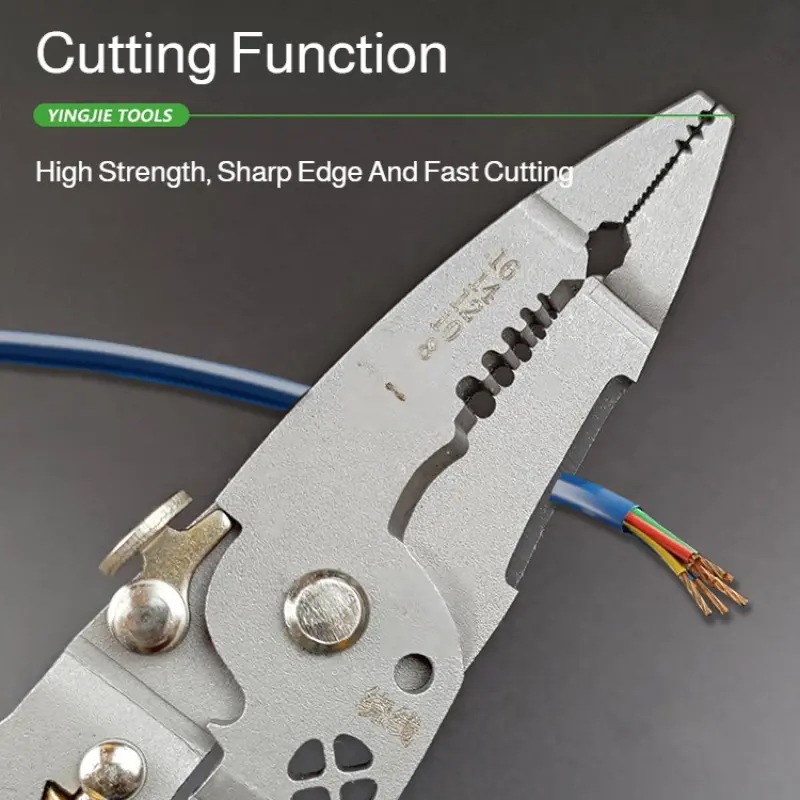 【10 in 1】Multi-function Wire Stripper with Electrical Measurement Electrician Pliers Multi-function Wire Stripper/Steel Wire