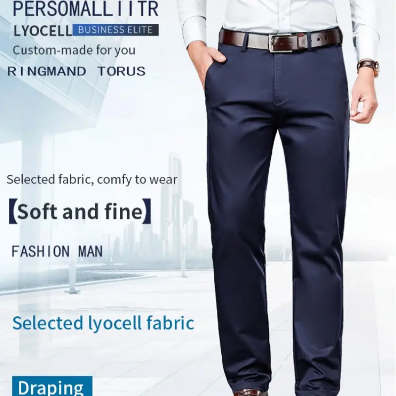 Business Casual Pants for Men Elastic and Stretchy, Long or Shorter Styles Available