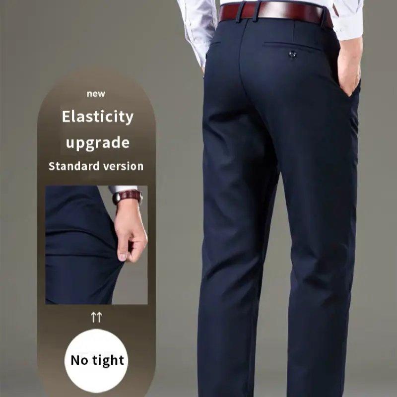 Business Casual Pants for Men Elastic and Stretchy, Long or Shorter Styles Available