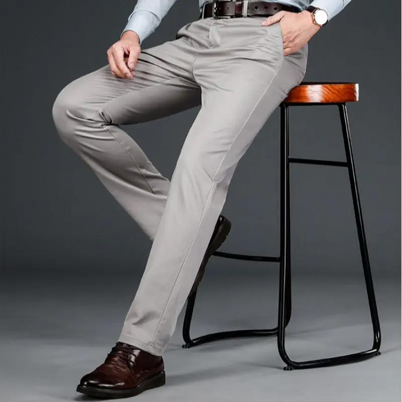 Business Casual Pants for Men Elastic and Stretchy, Long or Shorter Styles Available