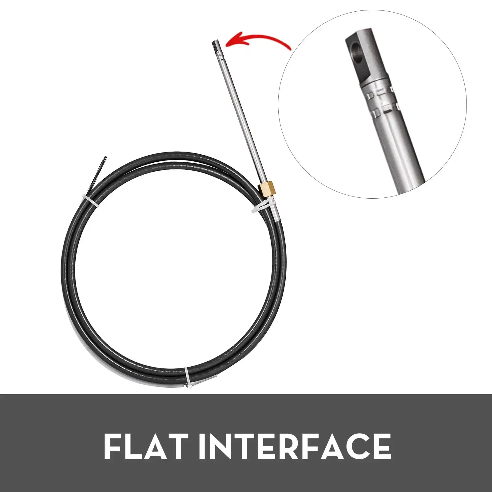 Boat Steering Cables 12in Outboard Rotary Steering Kit 12feet Boat Steering Kit for Boats