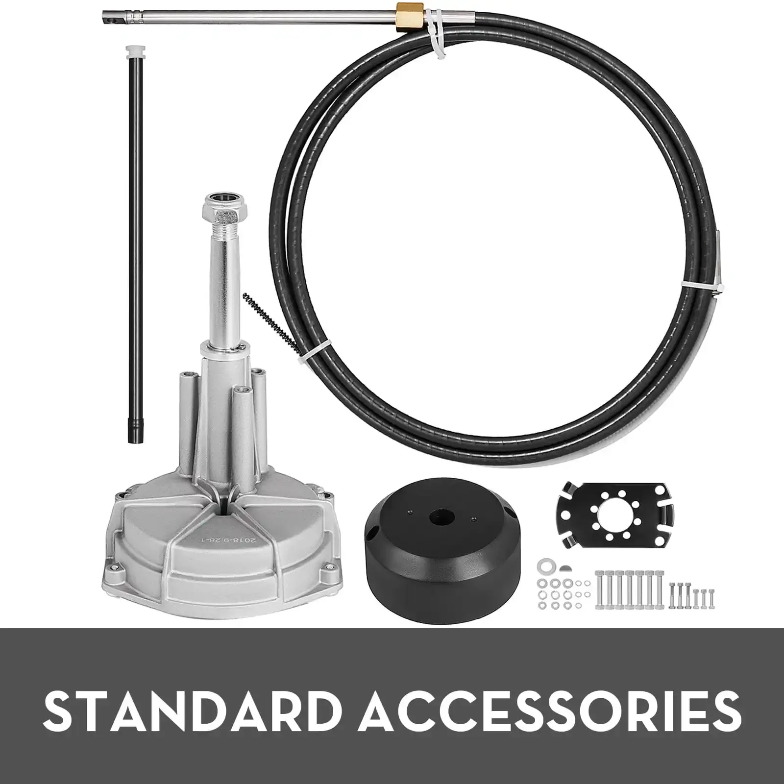 Boat Steering Cables 12in Outboard Rotary Steering Kit 12feet Boat Steering Kit for Boats
