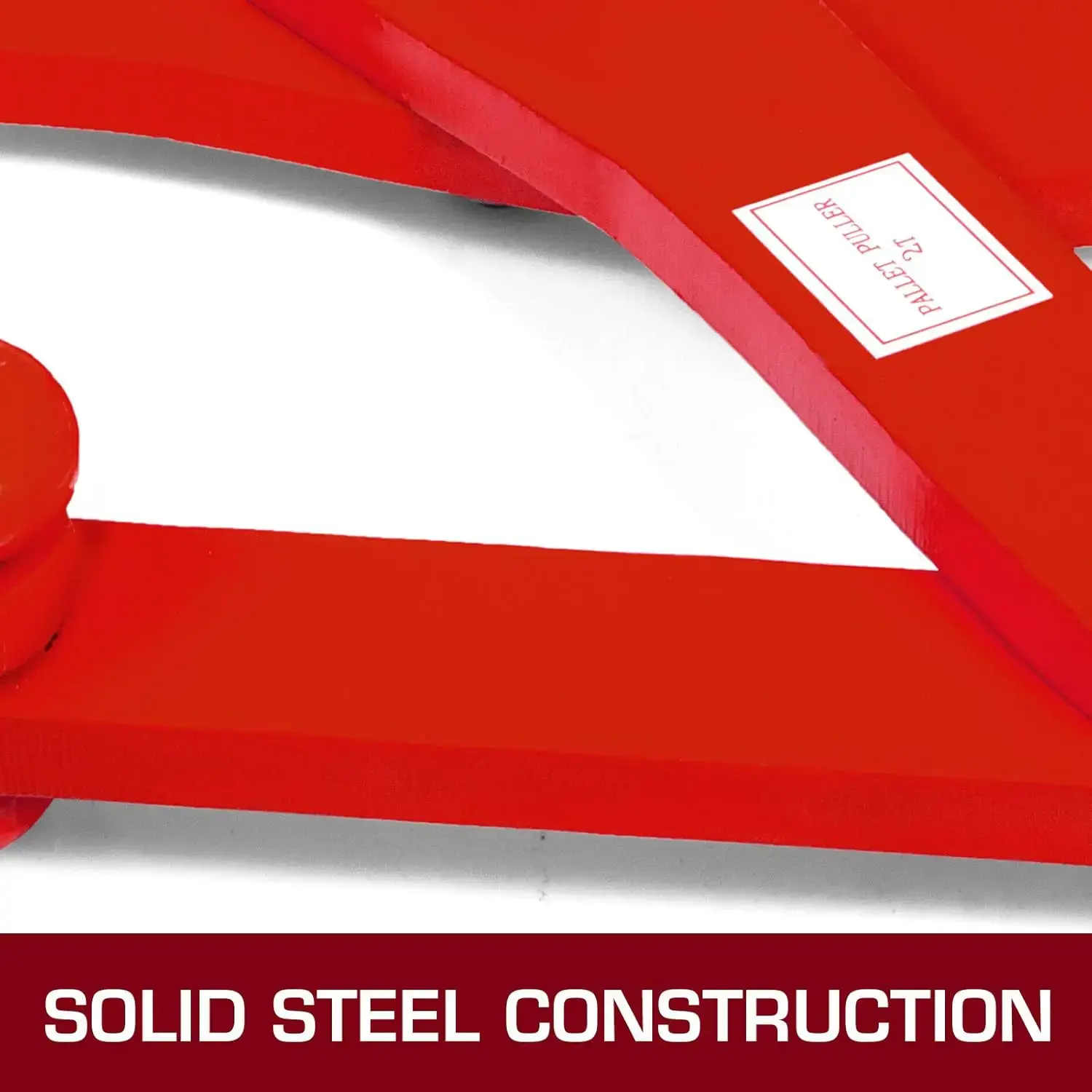 2T Pallet Puller Steel Single Scissor Red Pallet Puller Clamp 4409 LBS Capacity Pallet Grabber 6.3 Inch Jaw Opening x 0.5 Inch