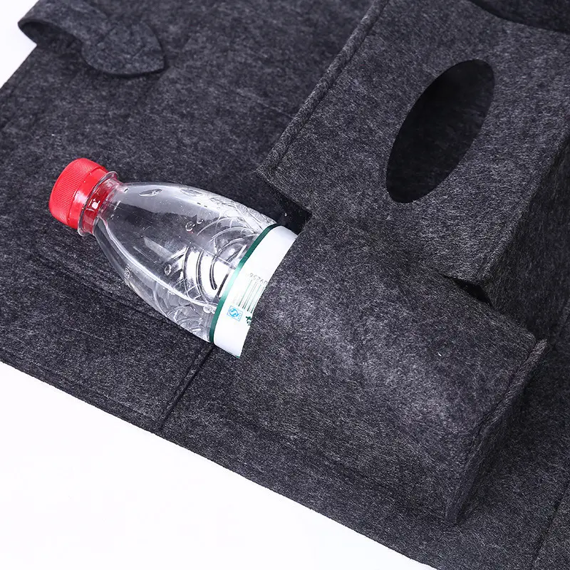1PC GM Rear Seat Storage Bag Organizer Trunk Elastic Felt Organizer 6 Pocket Organizer Trailer Accessories