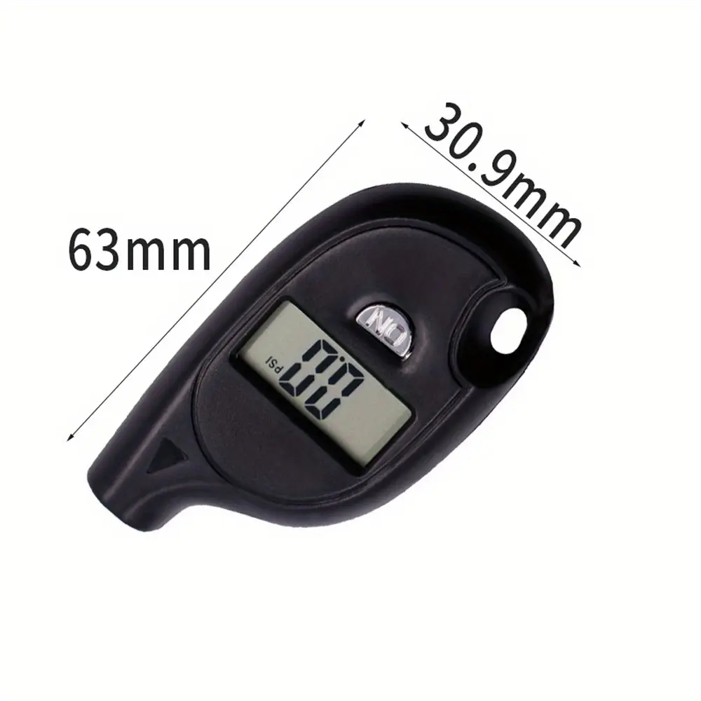 Mini Tire Pressure Gauge LCD Digital Tire Pressure Gauge Tester Tool Key Chain Inspection And Maintenance Tool Auto Parts