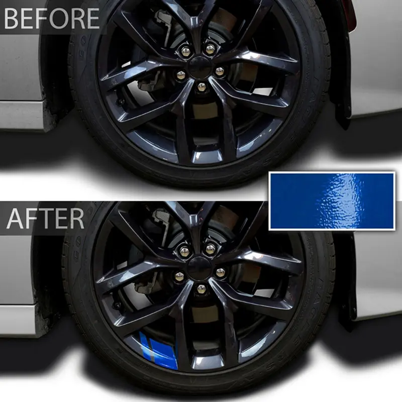 Car Reflective Wheel Rim Vinyl Stickers Hash Mark Stripe Racing Wheel Hub Decal For Size 16 - 21 Decorative Sticker Warning Line