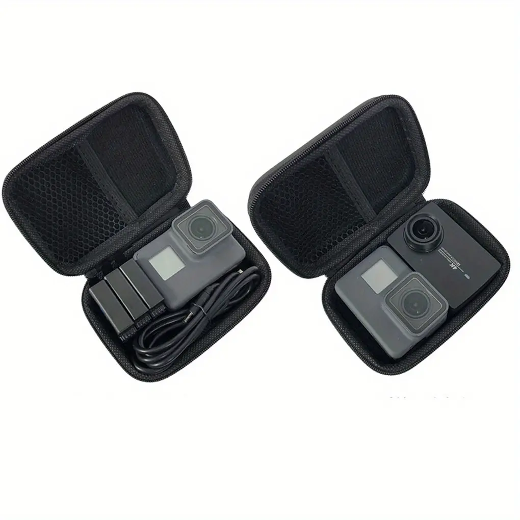 Headphone Data Cable Storage Case Charger Power Bank Rectangular Phone Line Headset Box EVA Zipper Bag Pocket Pouch