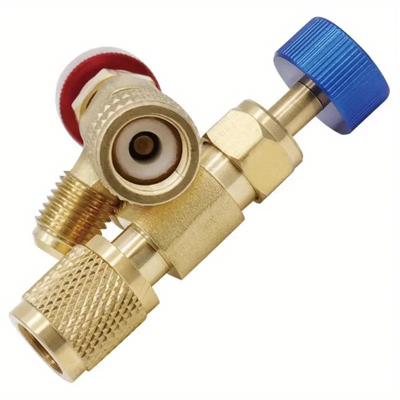Air Conditioner plus Safety Liquid Valve R410 Refrigerant Vacuum Maintenance Switch R22 Detection Tool