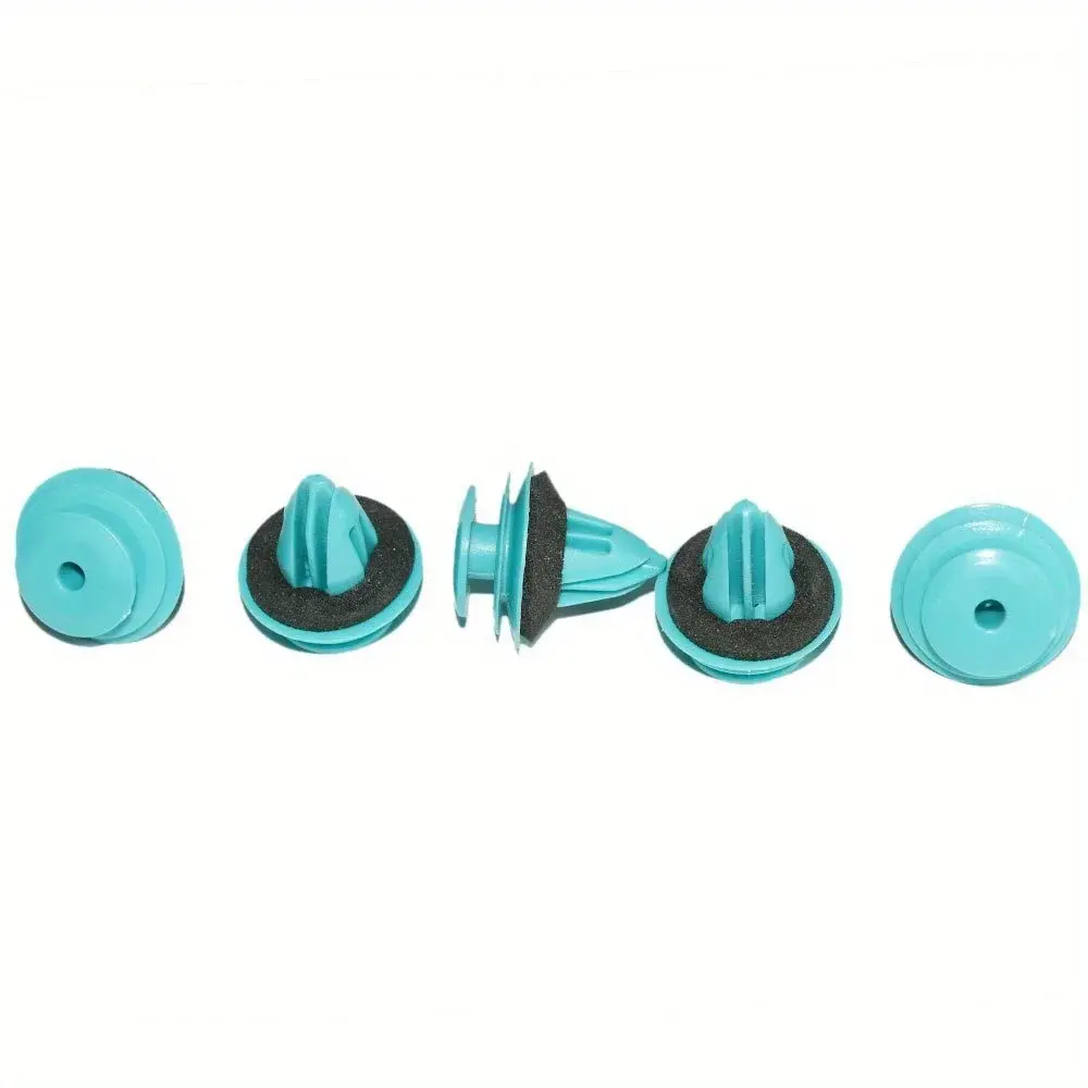 50 Pcs Green Nylon Retaining Clip，Car rivet clip door trim bumper fastener is applicable to BMW E53 E60 E61 E39 E46 E52