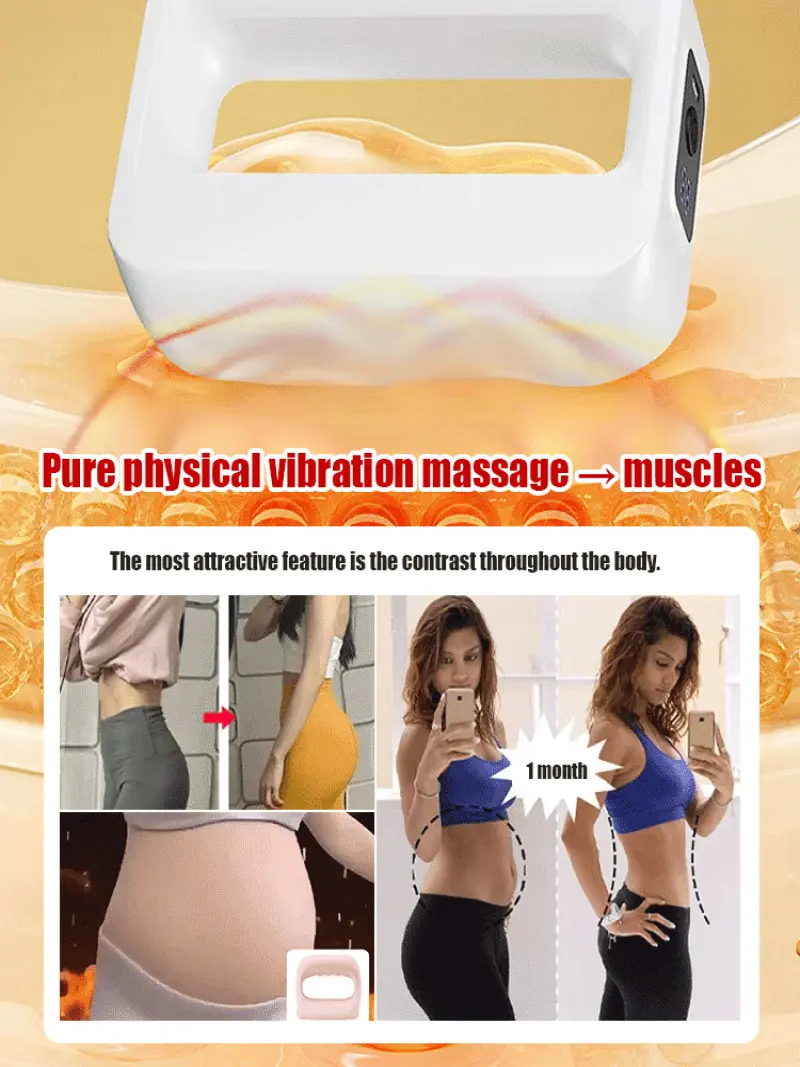 Fascia Ring Muscle Massager High Frequency Vibration Fat Shake Usb Rechargeable Fascia Gun