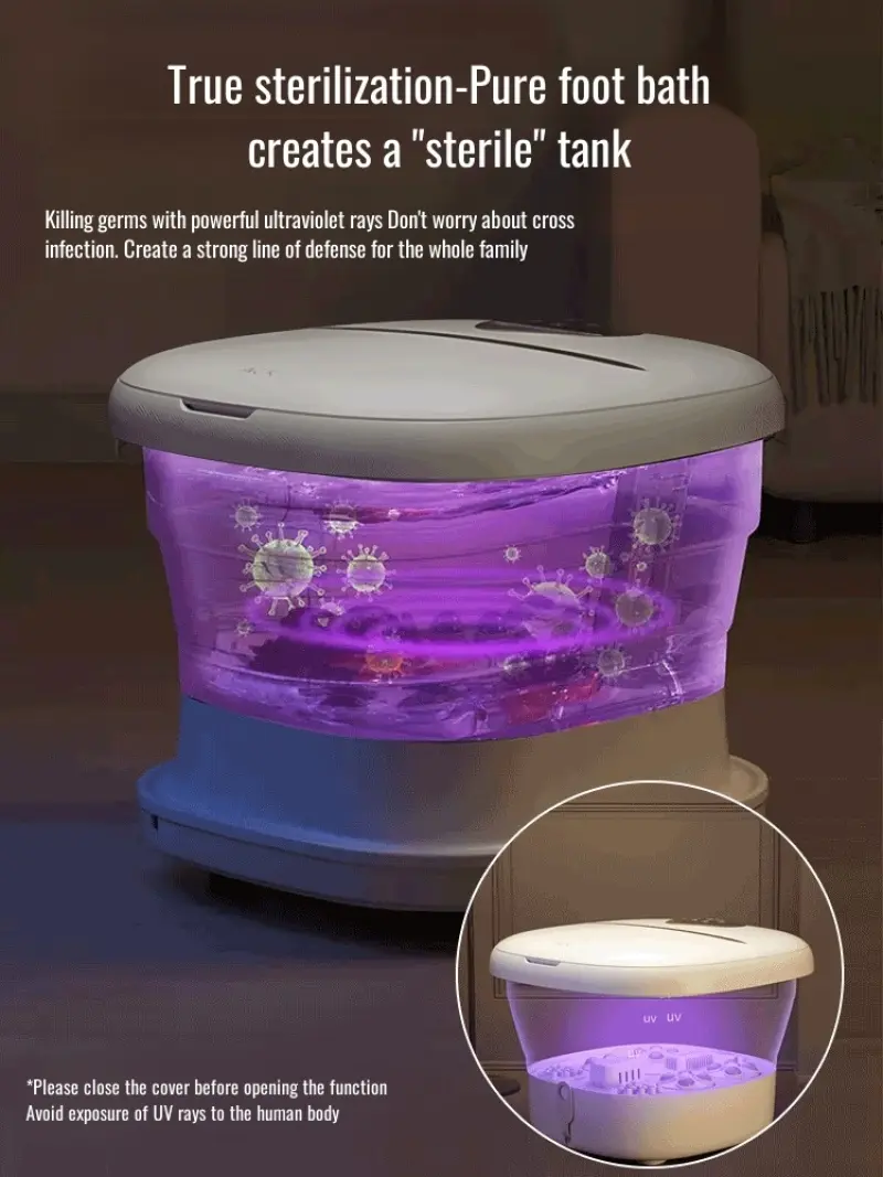 Jinzheng home automatic foot bath bucket upgraded electric massage function