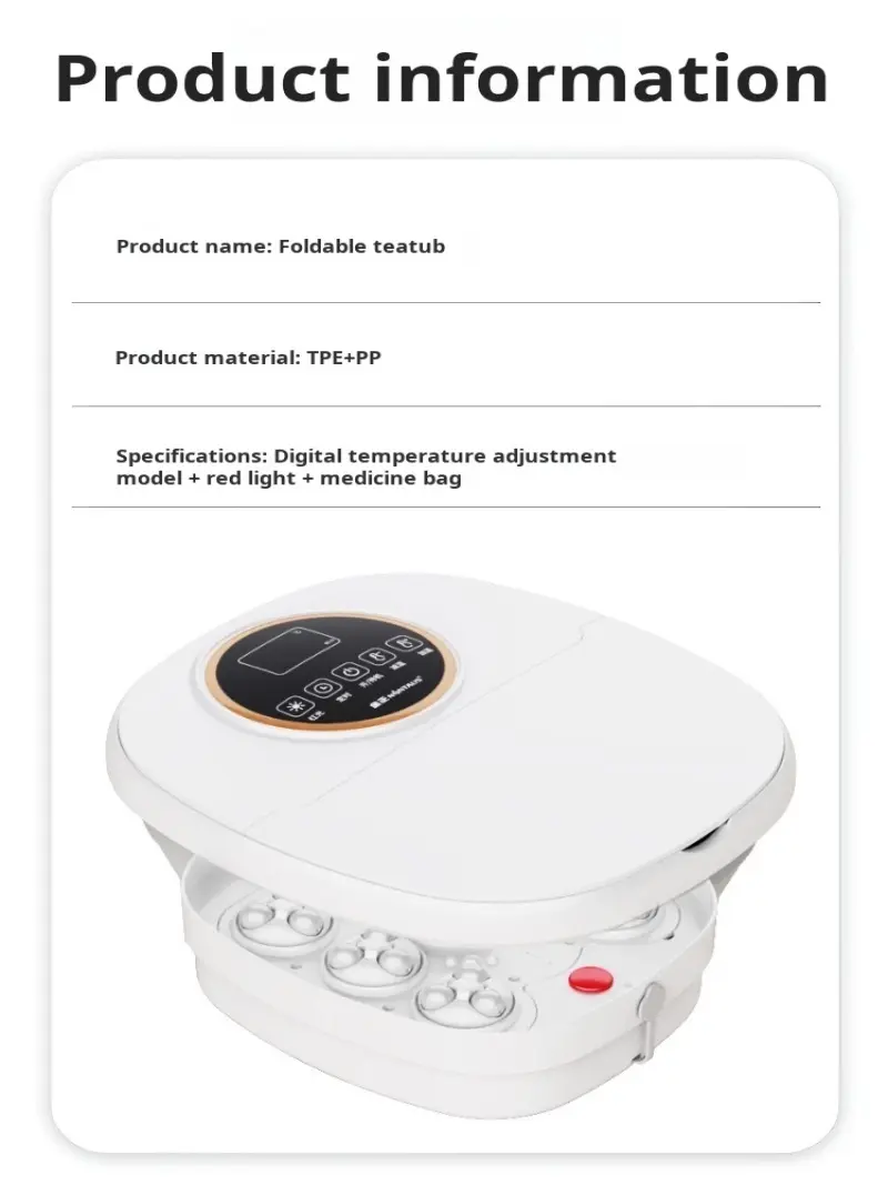 Jinzheng home automatic foot bath bucket upgraded electric massage function