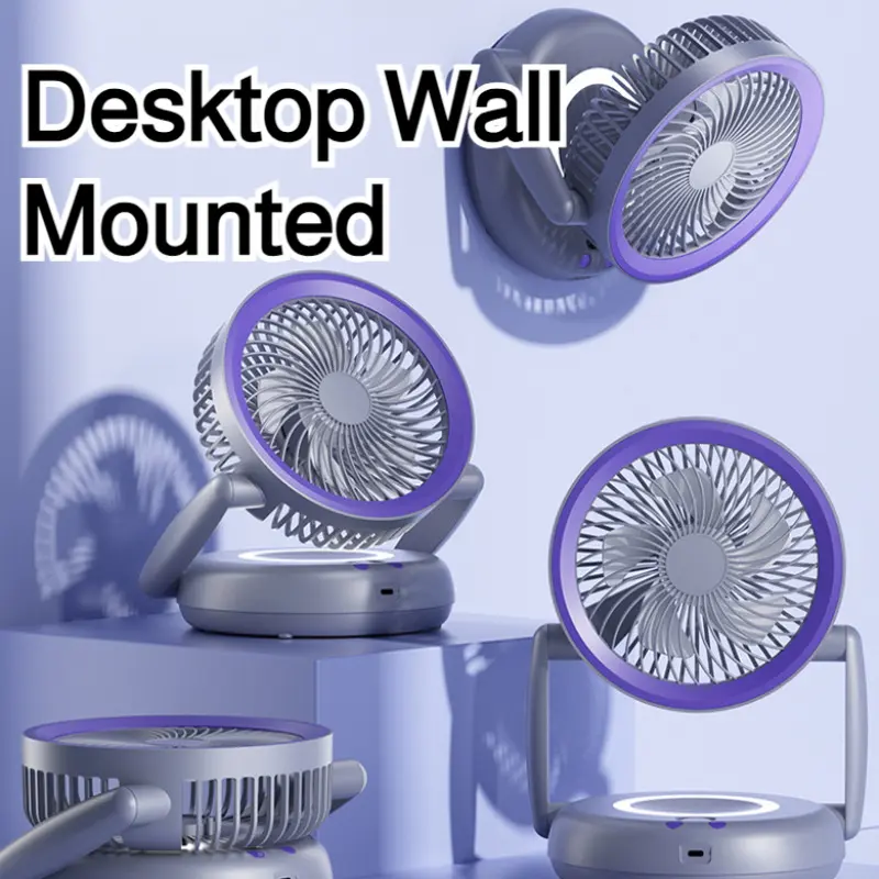 [Silent] [Energy-saving] Large air volume circulation fan Five-speed desktop fan Digital display intelligent control Wide-angle