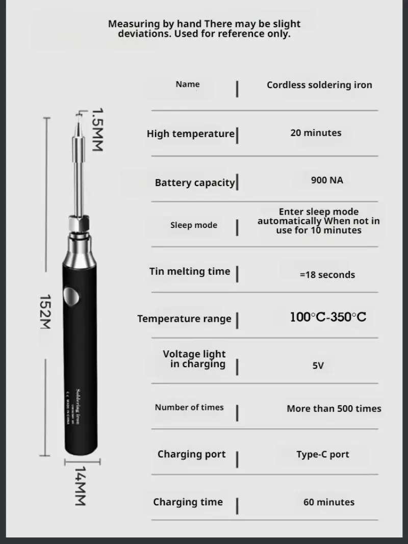 Home Mini Wireless Portable Soldering Iron Tool Small Set