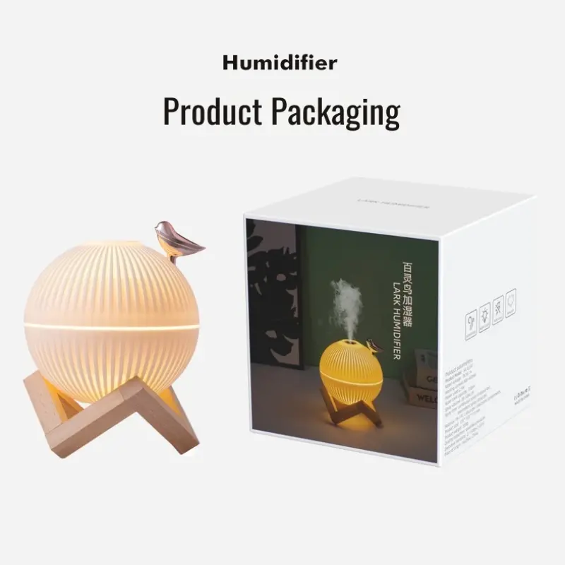 Simple lark humidifier small gradient atmosphere night light USB direct plug humidifier