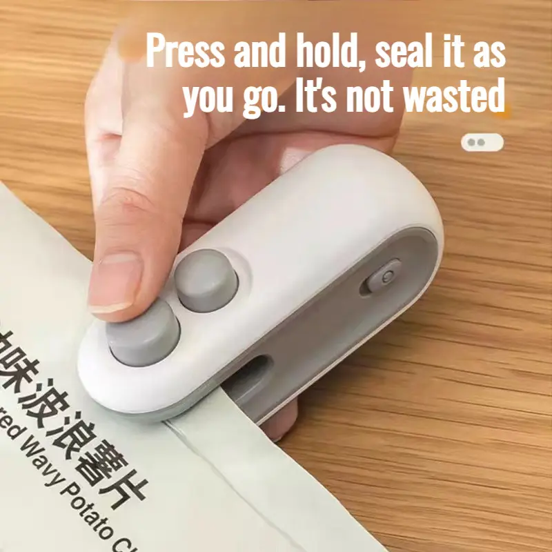Home Snack Sealer Wireless Usb Rechargeable Mini Portable Hand Pressure Snack Sealer