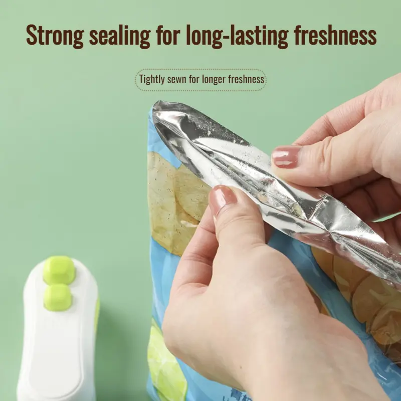 Home Snack Sealer Wireless Usb Rechargeable Mini Portable Hand Pressure Snack Sealer