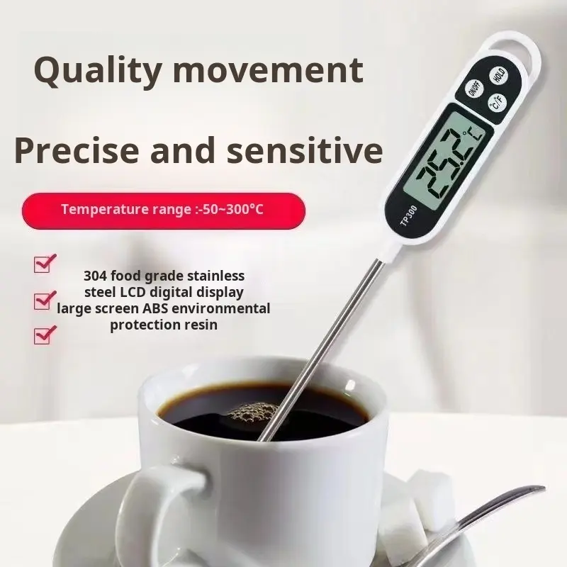 Food Thermometer Probe Water Temperature Meter Milk Baking Oil Barbecue