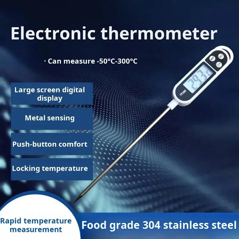 Food Thermometer Probe Water Temperature Meter Milk Baking Oil Barbecue