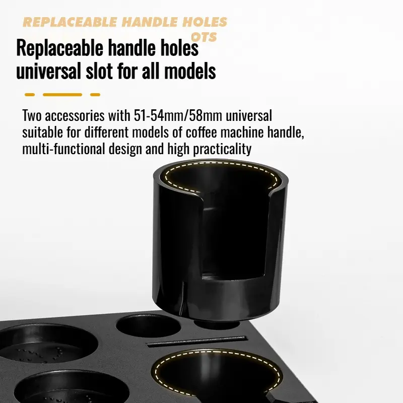 Drawer coffee press holder multi-function coffee machine bar storage box handle bracket powder distr