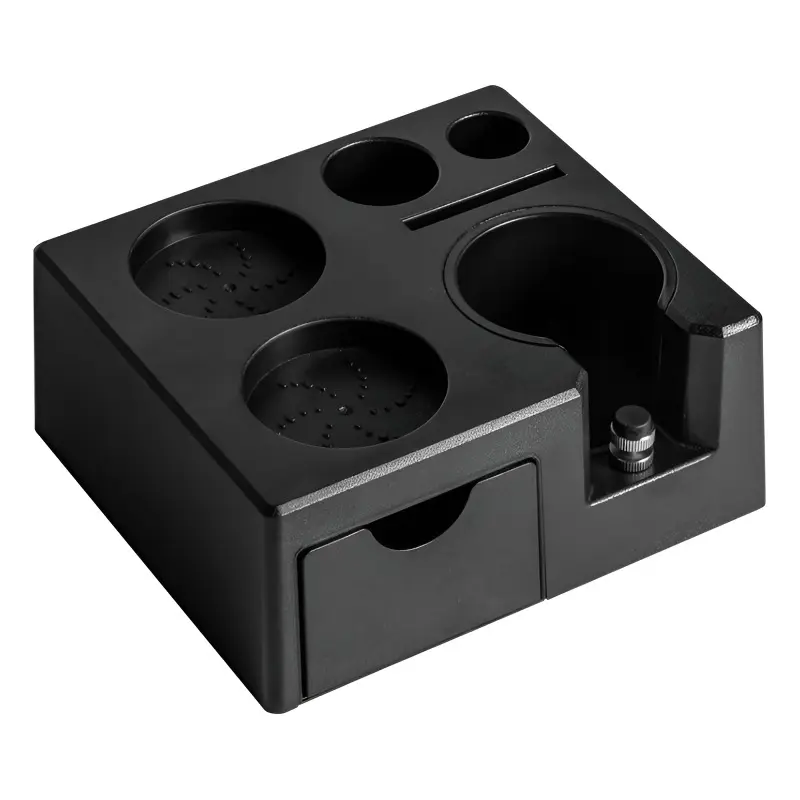 Drawer coffee press holder multi-function coffee machine bar storage box handle bracket powder distr