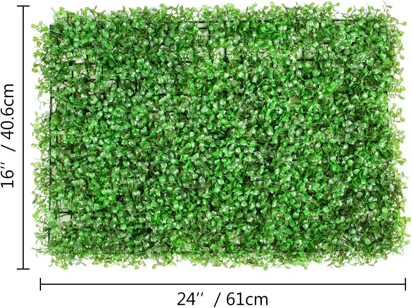 12PCS 24"x16" Grass Wall Panels for 32 SQ Feet, Boxwood Hedge Wall Panels,Artificial Grass Backdrop Wall 1.6"