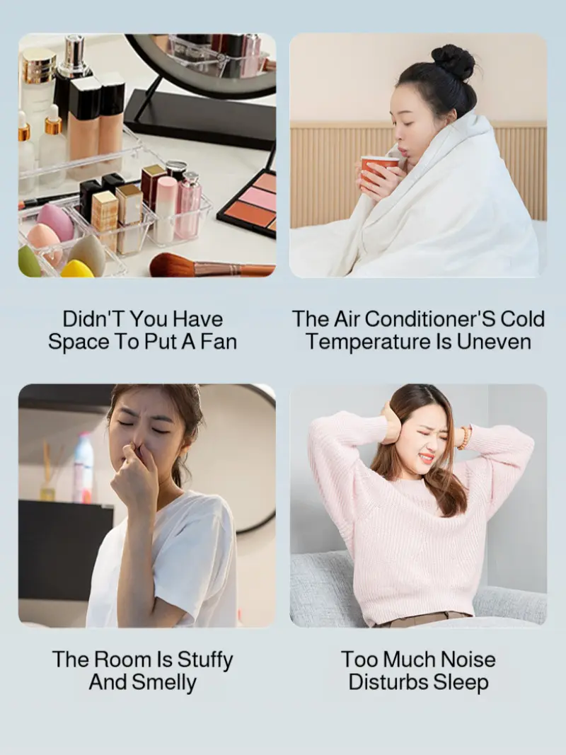Desktop Shaking Head Fan Intelligent USB  Air Circulation Timing Fan Intelligent Voice Night Light Design Digital Display Fan