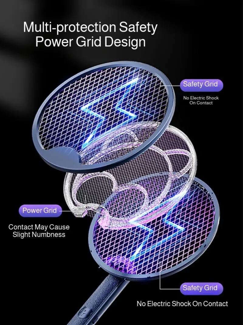 Foldable Mosquito Killer Lamp Two-in-one Purple Light Electric Mosquito Killer Electric Mosquito Swatter Lightning Mosquito
