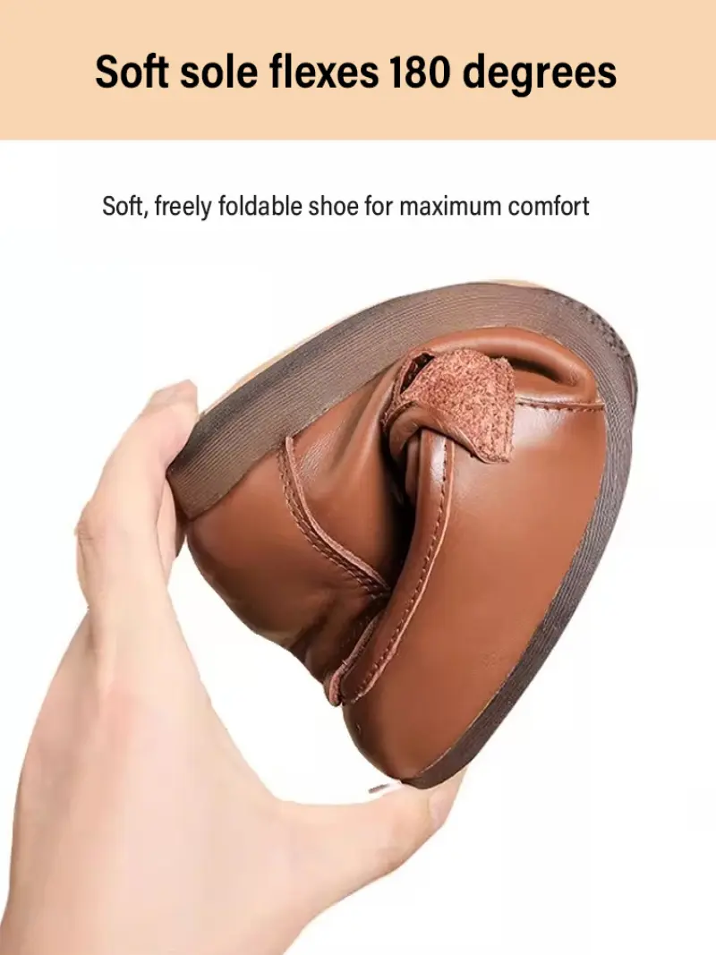 Spring summer and autumn mother's shoes soft shoes calfskin casual swelling comfortable shoes