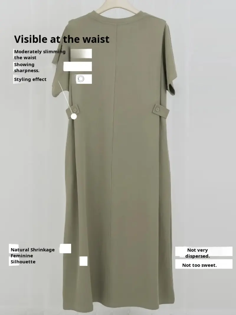 Fat Mm loose thin dress cover belly leisure skirt casual fashion ageing loose big size dresses