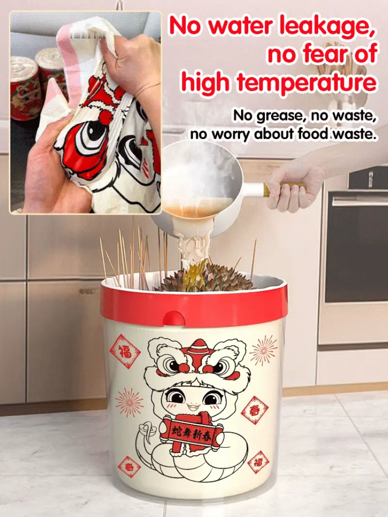 Thickened Osmanthus Fragrance No-Tear Drawstring Garbage Bag Plastic Trash Bag L Dustbin Bags L Rubbish Bag L Bin Liners