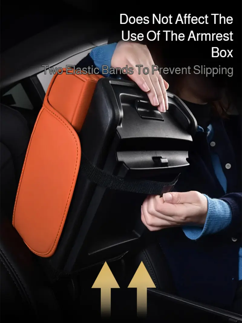 New upgraded car armrest box pad five-in-one armrest box pad mat car storage paper box armrest box pad set
