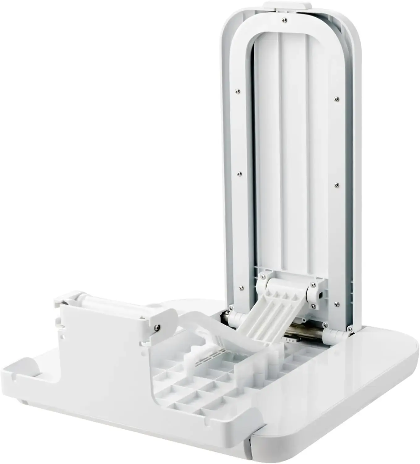Folding ABS Shower Seat, 15.7'' x 16.7'' Unfolded, Wall Mounted Fold Up Shower Bench with 440 lbs Load Capacity,