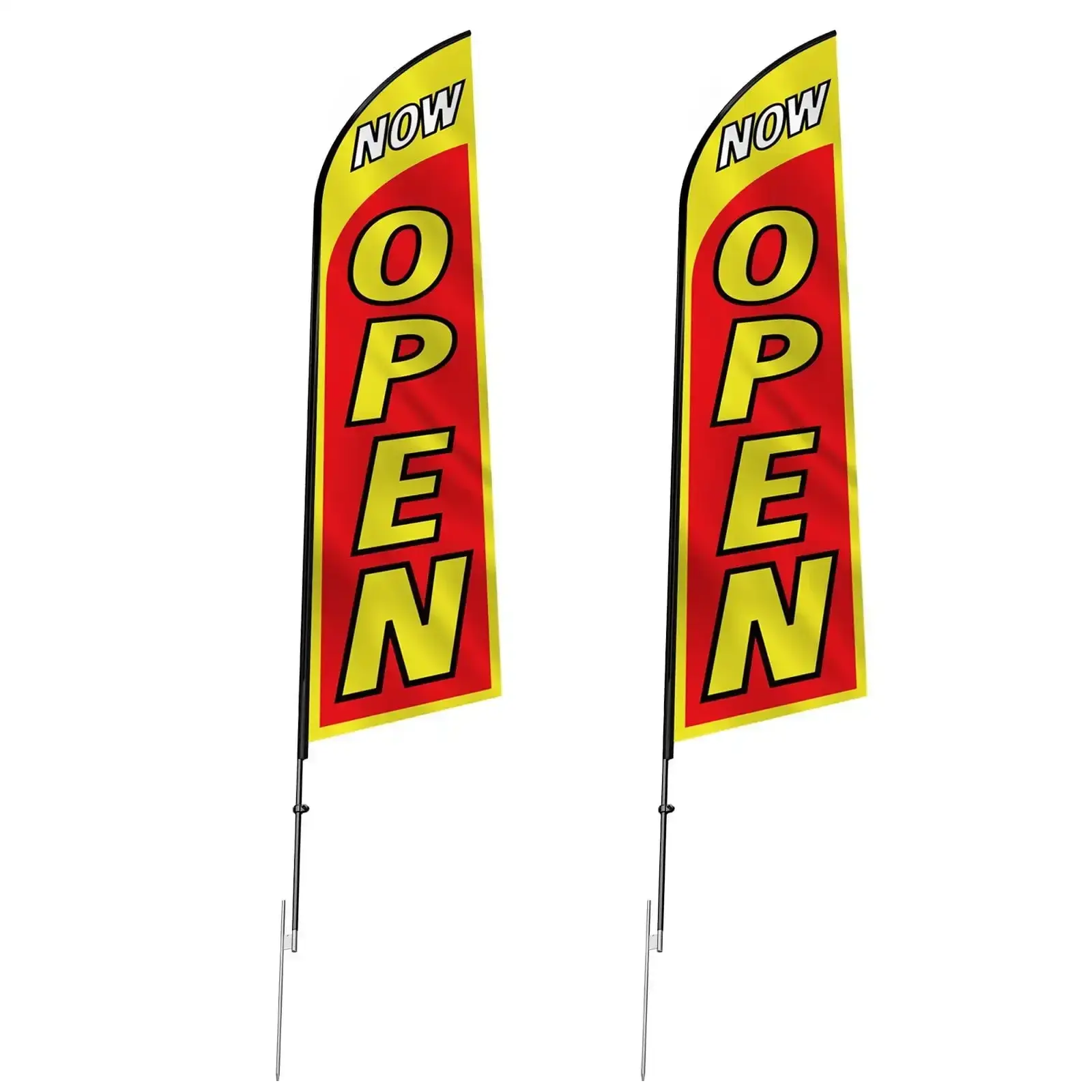 Open Flags for Business Advertising Flags and Poles for Outside 16.3 FT