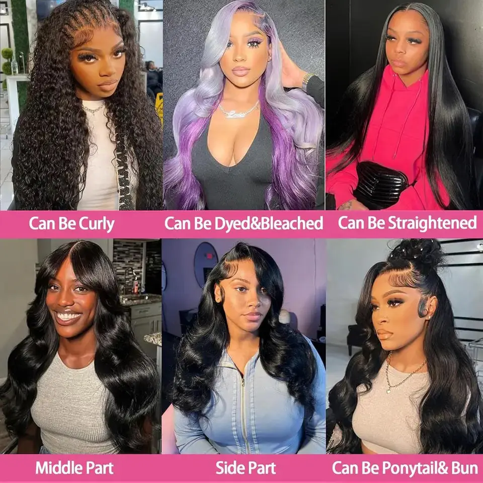 Body Wave 5x5 Glueless Wig Human Hair Ready To Wear 30 Inch  Hd Lace Wig 13x6 Human Hair 13x4 360 Lace Front Human Hair Wig