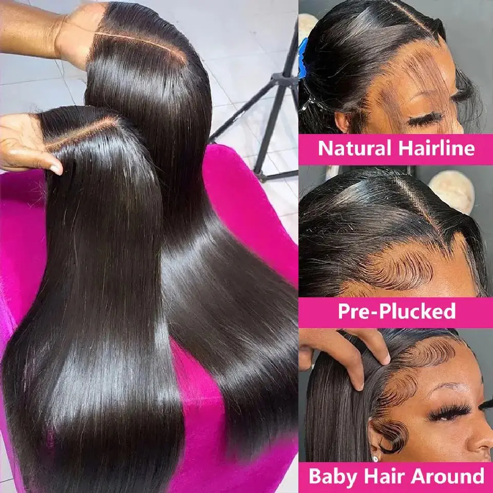 Wear and Go Glueless Wig Human Hair Pre Cut Ready to Wear 5x5 9x6 Lace Front Closure Wig Straight Glueless Wig Human Hair