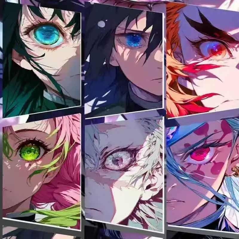 Wholesale Booster Box Demon Slayer Card Fangkuai Creative A6 Acrylic Collection Card Animation Character Card Table Games Gifts